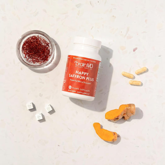 Dr Amen Happy Saffron Plus,with Saffron Flower