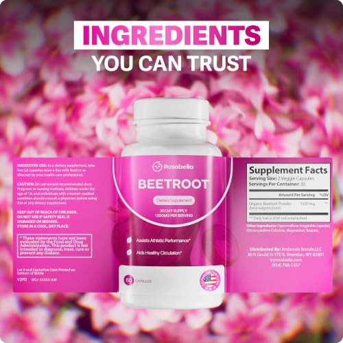 Organic Beet Root Capsules,Non-GMO, Beet Root Supplement