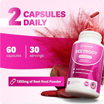Organic Beet Root Capsules,Non-GMO, Beet Root Supplement