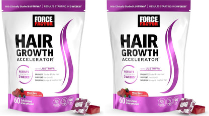 Hair Growth Accelerator Soft Chews with Lustriva
