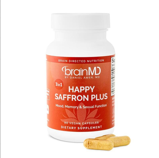 Dr Amen Happy Saffron Plus,with Saffron Flower